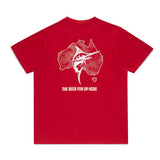 Great Northern Brewing Co Core Map Tee Red